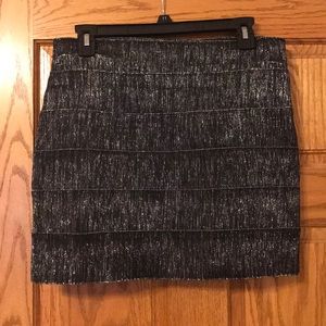 Charlotte Russe Sparkly Black Pencil Skirt